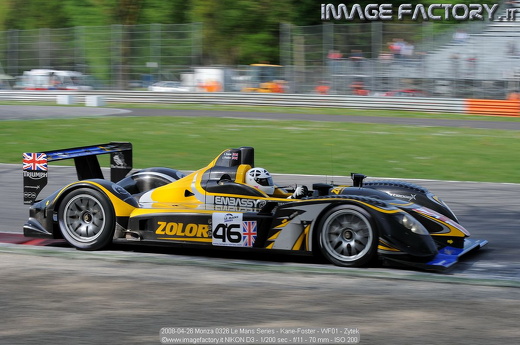 2008-04-26 Monza 0326 Le Mans Series - Kane-Foster - WF01 - Zytek